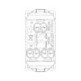 Vimar Neve Up 2P+E 15A USA+SASO Socket Outlet, 127V, Flush Mount