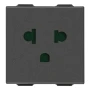 Vimar Neve Up 2P+E 16A USA+EU SICURY Outlet, 250V, Flush Mount