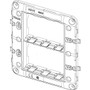 Vimar Neve Up 6-Module (3+3) Mounting Frame, For 09996 Flush-Mount Box, With Screws
