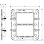 Vimar Neve Up 6-Module (3+3) Mounting Frame, For 09996 Flush-Mount Box, With Screws