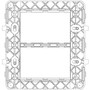Vimar Neve Up 6-Module (3+3) Mounting Frame, For 09996 Flush-Mount Box, With Screws
