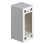 Vimar 8000 Series 1-Module Surface Mount Box with Backplate, 40mm Depth, IP20, Ivory Finish