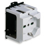 Vimar SICURY DIN Rail Socket Outlet, 2P+E, 16A 250V, Italian P40