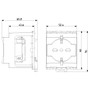 Vimar SICURY DIN Rail Socket Outlet, 2P+E, 16A 250V, Italian P40