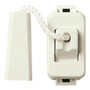 Vimar Linea Classica Cord-Operated Push Button, 1P Normally Open, 10A 250V, 1.5 m Cord, Flush Mount, White RAL 9001