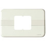 Vimar LINEA Classica 2-Module Self-Bearing Cover Plate, For 3-Module Flush Boxes, Thermoplastic Resin, Ivory, 120 x 76 mm, IP00 - Apollo Lighting