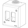 Vimar - 8000 Series - 2 Modules IP40 Enclosure - Ivory - Apollo Lighting