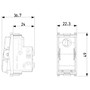 Vimar Plana 2-Pole 1-Way Switch Mechanism, 16AX, 250V, IP40, Flush Mount, Optional LED Illumination