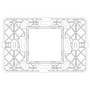 Vimar Plana 2-Central-Module Mounting Frame, With Screws, 60 mm Fixing Centres