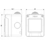 Vimar Isoset IP55 1M Surface Enclosure, For Eikon, Arké & Plana