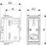Vimar ARKÉ 1P NO Push Button Mechanism, 10A 250V, Illuminable, IP40