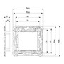 Vimar - ARKÉ Series - 2 Modules Mounting Frame - 71mm, Without Screws - Apollo Lighting