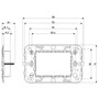 Vimar Arké 3-Module Mounting Frame, Flush-Mounted, With Screws