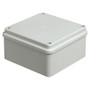 Vimar Surface-Mount Junction Box, IP56, 100 x 100 x 50 mm, Undrilled Walls, Blind Cover, Stainless Steel Screws, RAL 7035 Grey