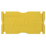 Vimar Flush-Mount Divider Screen, For V71303-06, 60x50mm, Yellow