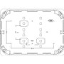 Vimar 12-14 Module Flush-Mount Box for Hollow Walls, 68 mm Cutout, 50 mm Internal Depth, Halogen-Free Plastic, GW 850C, Blue
