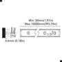 BCM - Flex Led Two 120 10M Tape Light - 3000K, 10W/MT, 16-32VDC, 120LED/MT, IP67