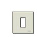 Vimar 8000 Series 1-Module Cover Plate, For 08501 Mounting Frame, 60 mm Round Mounting Box, Snap Fixing