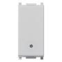 Vimar Plana 1P NC Push Button, 10A, 250V, Lightable, Flush Mount