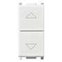 Vimar Plana 3-Position 2-Button 2-Way Switch, 2P, 10AX, 250V, Central OFF Position