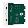 Vimar Plana 3-Position 2-Button 2-Way Switch, 2P, 10AX, 250V, Central OFF Position