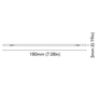 BCM - 180mm Bezel Adapter - For Ocean 155, White finish
