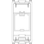 Vimar Plana MINI-COM Panduit Adaptor, Label Space, 22.3 x 49 x 20.5 mm