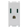 Vimar Plana 2P+E USA SICURY Outlet, 15A, 127V, IP20, Flush-Mounted