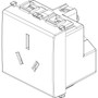 Vimar Plana 2P+E Australian SICURY Socket Outlet, 15A, 250V, 2-Module, Flush-Mounted