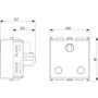 Vimar Plana 2P+E English SICURY Socket Outlet, 16A, 250V, IP20, 2 Modules, Flush Mount