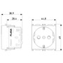 Vimar - Plana Series - 2P+E P30 Outlet - 16A, 250V - Apollo Lighting