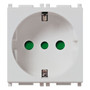 Vimar Plana 2P+E P30 Socket Outlet, 16A, 250V, Flush-Mounted, IP20 - Apollo Lighting