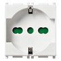 Vimar - Plana Series - 2P+E Universal Outlet - 16A, 250V - Apollo Lighting