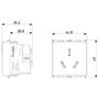 Vimar Plana 2P+E Argentinian SICURY Socket Outlet, 20A, 250V, 2-Module, Flush-Mounted, Screw Terminal, IP20
