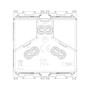 Vimar Plana 2P+E Argentinian SICURY Socket Outlet, 20A, 250V, 2-Module, Flush-Mounted, Screw Terminal, IP20