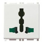 Vimar Plana SICURY Multi-Standard Socket Outlet, 2P+E, 13A, 250V, IP20, Flush Mount