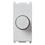 Vimar Plana Dimmer, 230V, 100-500W, For Incandescent Lamps, Push-Push Rotary Control, IP40