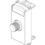 Vimar Plana Coaxial F-Type Female Socket Connector, End Socket, 2400 MHz, Snap Mounting, Remote Power Supply Compatible