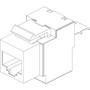 Vimar Netsafe RJ45 Connector, For 03024.E and 03303.E Patch Panels, T568A/B Universal Wiring, 8 Contacts, Insulation-Piercing Terminals