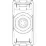 Vimar Plana S-Video Socket Connector, 4-Pin, Flush Mount, IP20 - Apollo Lighting