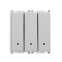 Vimar Plana Three 1P 20AX 1-Way Switches, 250V, 2-Module, Lightable, IP40 ([vimar.com][1])  [1]: https://www.vimar.com/en/int/catalog/product/index/code/14003 "Three 1P 20AX 1-way switches white - 14003 - Vimar"