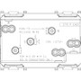 Vimar Plana Series Double 2P+E USA Socket Outlet, 15A, 127V, Flush Mount, IP20, 3-Module