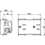 Vimar Plana 2P+E Duplex SICURY Socket Outlet, American and Saudi Arabian Standards, 15A, 127V, IP20, Flush Mount