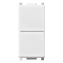 Vimar Plana Two Independent 1P NO+NO Push Buttons, 10A, 250V, IP40, Flush Mount - Apollo Lighting