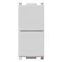 Vimar Plana Two Independent 1P NO+NO Push Buttons, 10A, 250V, IP40, Flush Mount