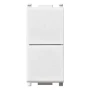 Vimar Plana Two Independent 1P NO+NO Push Buttons, 10A, 250V, IP40, Flush Mount