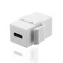Vimar USB-C Keystone Insert Coupler, Female to Female, Fits Standard Keystone Panels