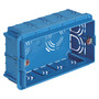 Vimar 4-Module Flush Mounting Box, For Masonry Walls, Halogen-Free Plastic, 14 Rear Inlets, 20/25 mm Pipe Entry