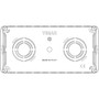 Vimar 5-Module Flush Mounting Box, For Masonry Walls, 20/25 mm Tube, 16 Inlets, Halogen-Free Plastic - Apollo Lighting