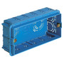 Vimar 5-Module Flush Mounting Box, For Masonry Walls, 20/25 mm Tube, 16 Inlets, Halogen-Free Plastic